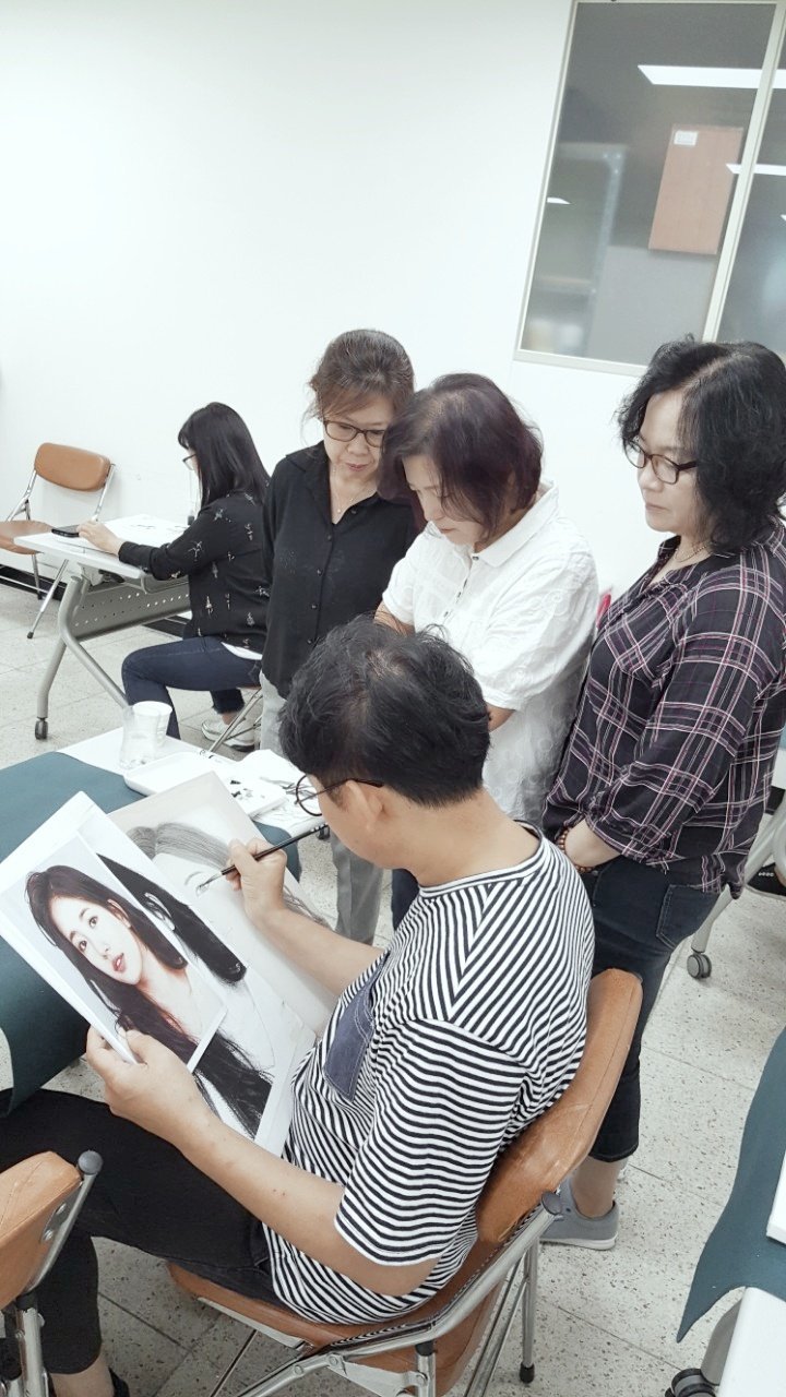 인물화 시범